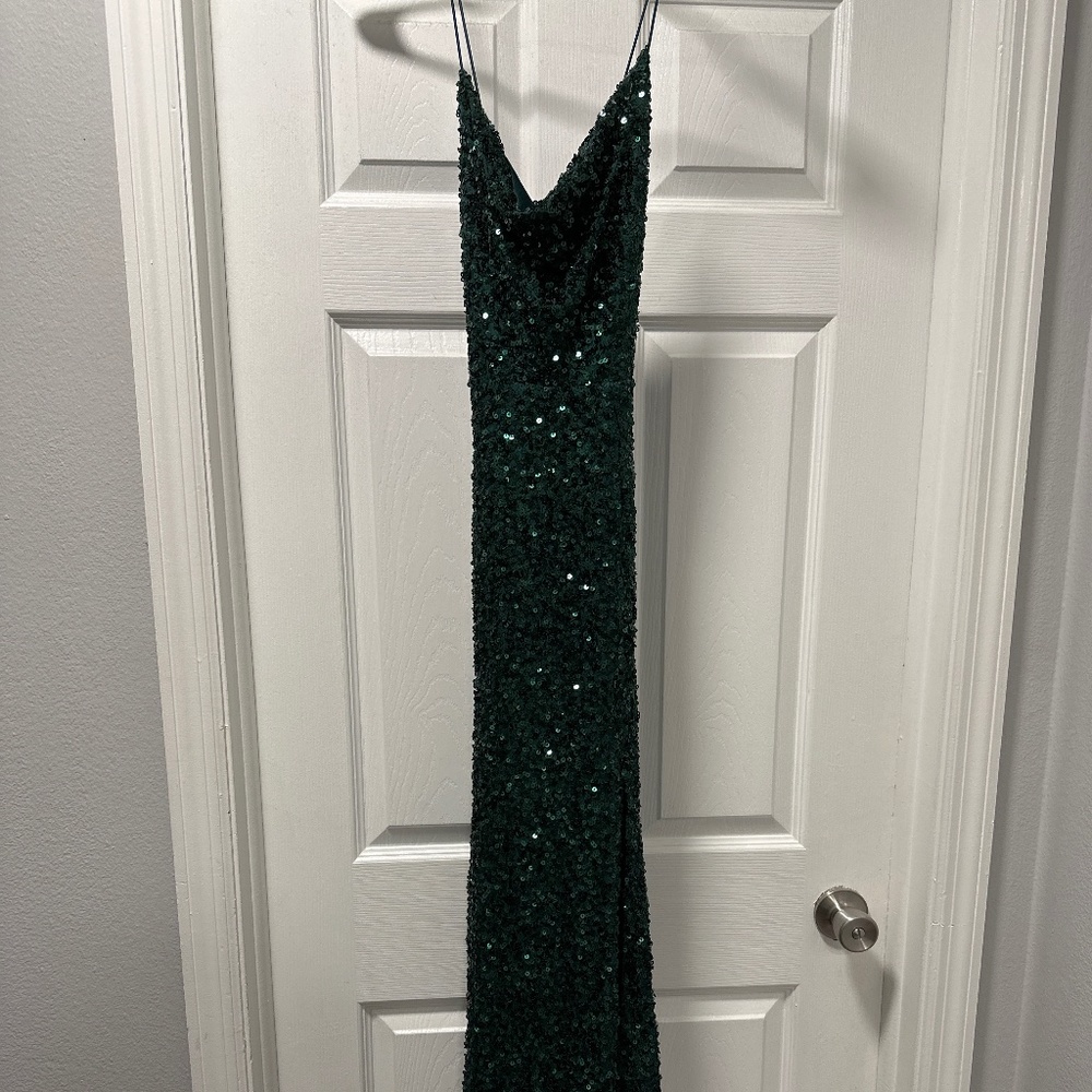Green Sequin Formal/Party Dress Size 1